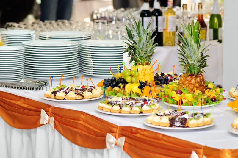 Decoration buffet table