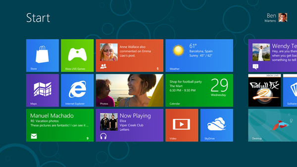 Самое важное изменение в Windows 8 также является наиболее заметным